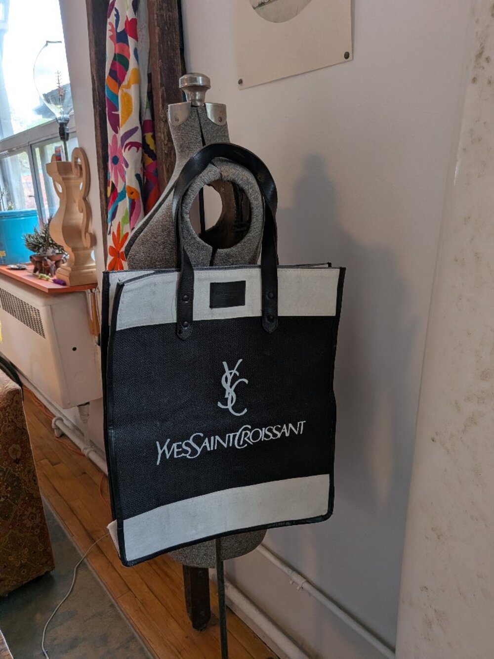 cool hour yves saint croissant market tote